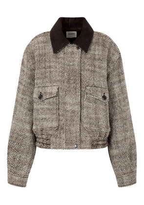 TOMBOY corduroy-collar jacket - Neutrals