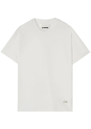 Jil Sander logo-plaque cotton T-shirt - White