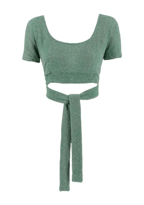 Fendi Pre-Owned bead-embellished top - Green