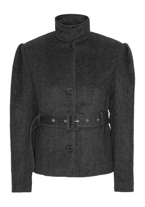 ROTATE BIRGER CHRISTENSEN oversized belted jacket - Grey