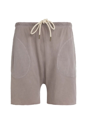 The Great. drawstring cotton shorts - Neutrals