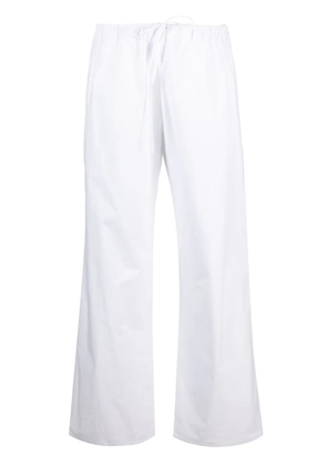 Matteau straight-leg organic-cotton trousers - White