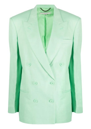 Stella McCartney peak-lapels double-breasted blazer - Green