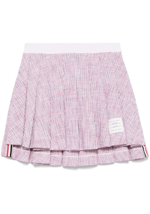 Thom Browne tweed mini skirt - White