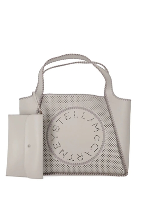 Stella McCartney logo-detail top-handle tote bag - Neutrals