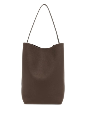 The Row N/S Park grain-leather shoulder bag - Brown