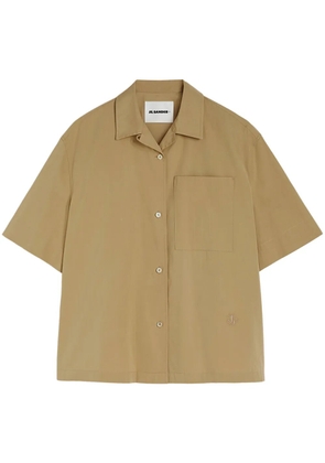 Jil Sander crop-sleeves shirt - Neutrals