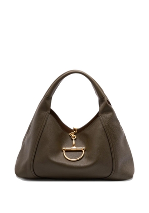 Gucci maxi Softbit leather shoulder bag - Green