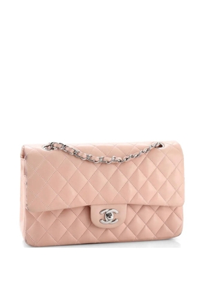 CHANEL Pre-Owned Classic Double Flap Bag Quilted Lambskin Medium shoulder bag - Pink
