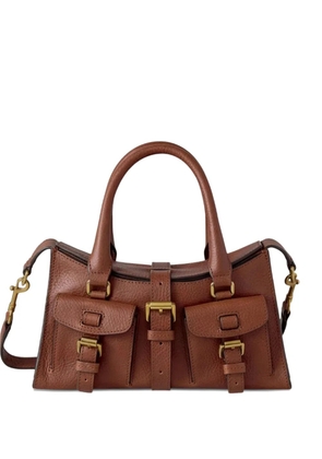 Mulberry Mini Roxanne buckled heritage shoulder bag - Brown
