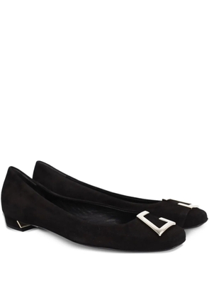 Gucci Pre-Owned suede ballet flats - Black