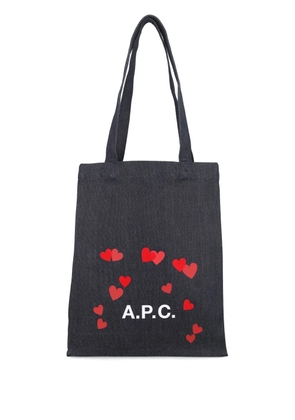 A.P.C. Lou Blondie canvas tote bag - Blue
