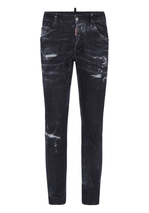 DSQUARED2 distressed stretch-cotton slim jeans - Black