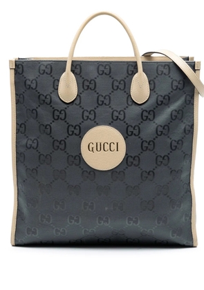Gucci Pre-Owned 2016-2026 Medium GG Nylon Off the Grid Convertible Tote satchel - Grey