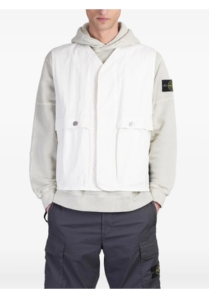 Stone Island Compass-badge hooded jacket - White