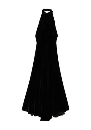 Raquel Diniz halterneck velvet dress - Black