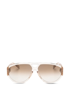 Linda Farrow Portia pilot-frame sunglasses - Neutrals