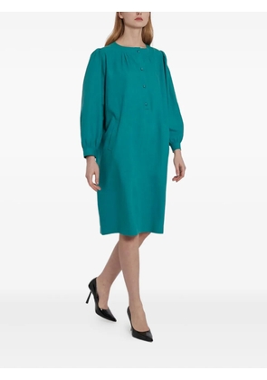 Saint Laurent Pre-Owned 1970s cotton midi dress - Green