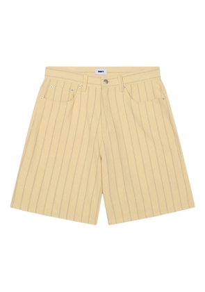 Obey pinstripe cotton shorts - Neutrals