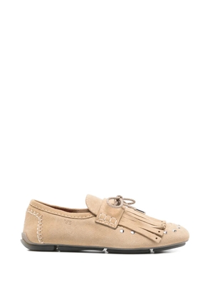 Wales Bonner Montego tie-detail loafers - Neutrals