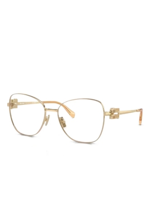 Miu Miu Eyewear cat-eye frame glasses - Gold