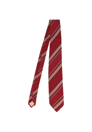 CHANEL Pre-Owned patterned silk tie - Red