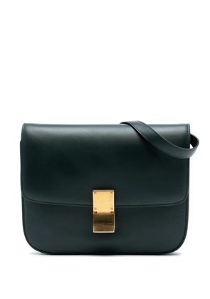 Celine Pre-Owned 2018 Medium Calfskin Classic Box crossbody bag - Green