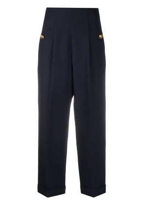 SANDRO high-waisted trousers - Blue