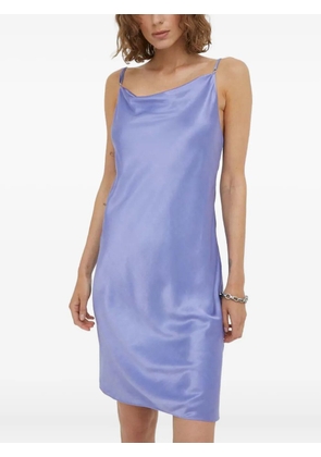 SAMSOE SAMSOE spaghetti-strap cowl-neck mini dress - Purple