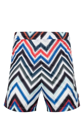 Missoni zigzag swim trunks - White