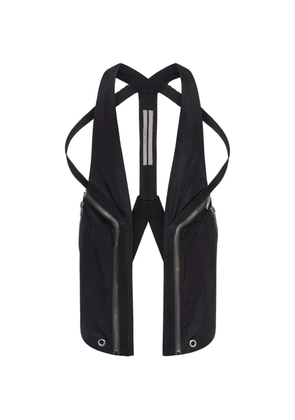 Rick Owens Bauhaus zip vest - Black