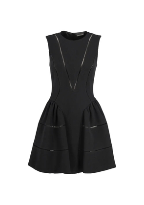 Ermanno Scervino Vintage sleeveless lace mini dress - Black