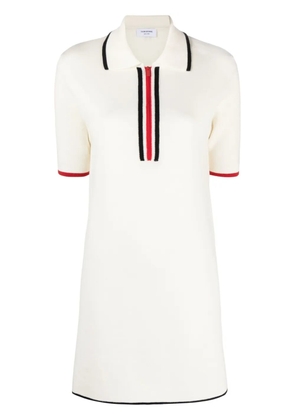 Thom Browne RWB-stripe virgin wool dress - Neutrals