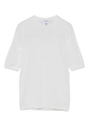 Max Mara short-sleeve wool top - White