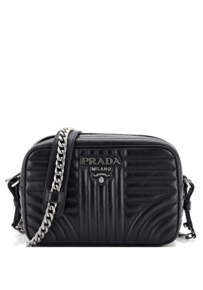 Prada Pre-Owned Camera Bag Diagramme Quilted Leather Small crossbody bag - Black