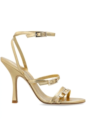 Stuart Weitzman 100mm Georgie sandals - Gold