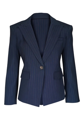 Veronica Beard pinstriped one-button blazer - Blue