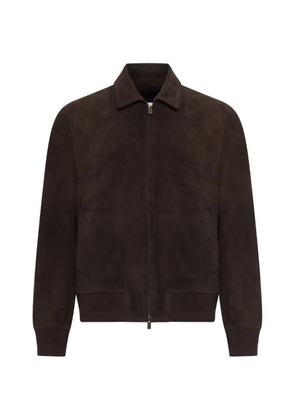 Salvatore Santoro zipped suede jacket - Brown