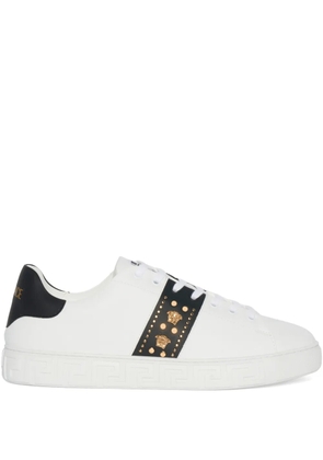 Versace stud Medusa sneakers - White