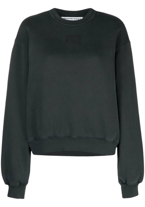 Alexander Wang logo-embossed sweatshirt - Grey