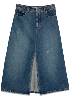 A.P.C. Georgia midi skirt - Blue