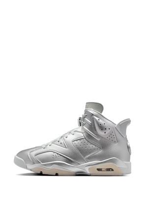 Jordan Jordan 6 Retro PSG Paris Saint-Germain leather sneakers - Silver