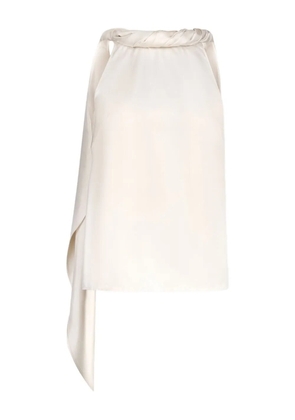 LouLou de Saison twisted-collar sleeveless blouse - Neutrals