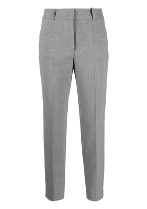 Peserico cropped tailored trousers - Grey