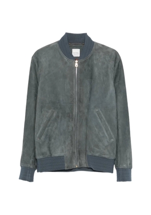 Paul Smith suede bomber jacket - Blue
