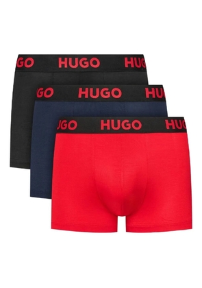 BOSS logo-waistband boxers (set of three) - Black