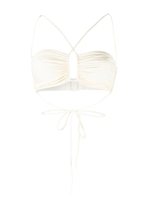 Magda Butrym criss-cross bandeau top - White