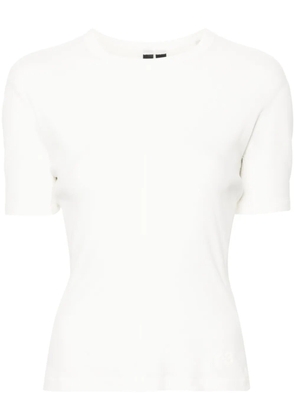 Y-3 seam-detail cotton T-shirt - White