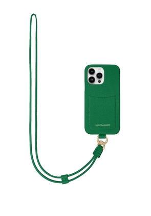 MAISON de SABRÉ sling iPhone 15 Pro case - Green