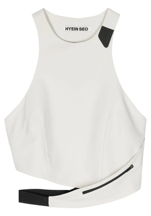 Hyein Seo strap-detail halterneck tank top - Neutrals